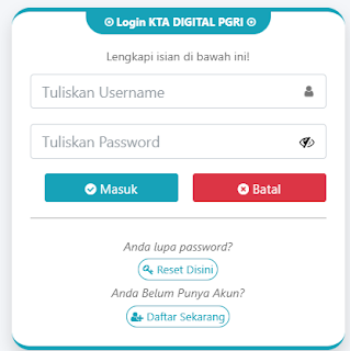 Register PGRI Lombok Utara - Persatuan Guru Republik Indonesia Cabang Kabupaten Lombok Utara
